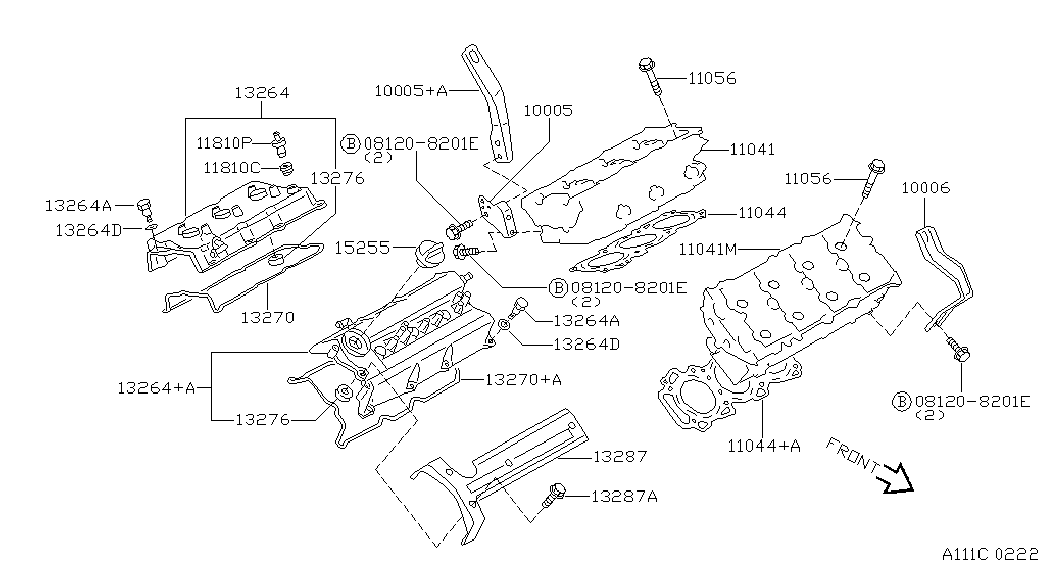 NISSAN 11044-38U05 - Tiiviste, sylinterikansi inparts.fi