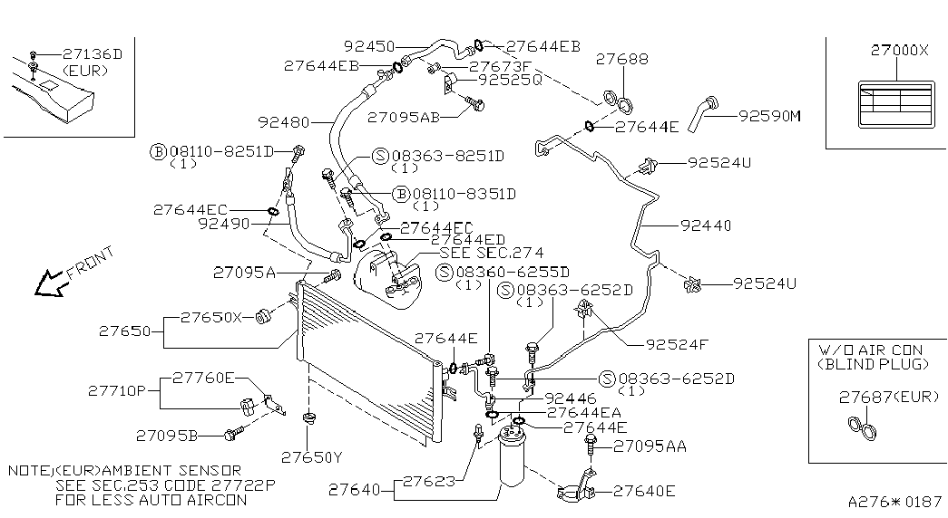 NISSAN 92131-3E600 - Kuivain, ilmastointilaite inparts.fi