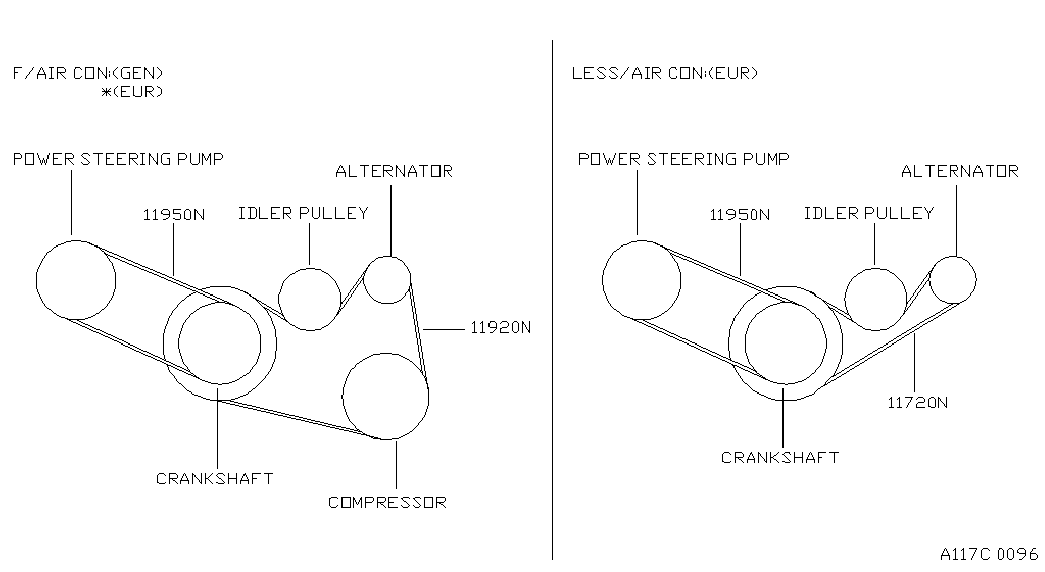 Mitsubishi 1195031U00 - Moniurahihna inparts.fi