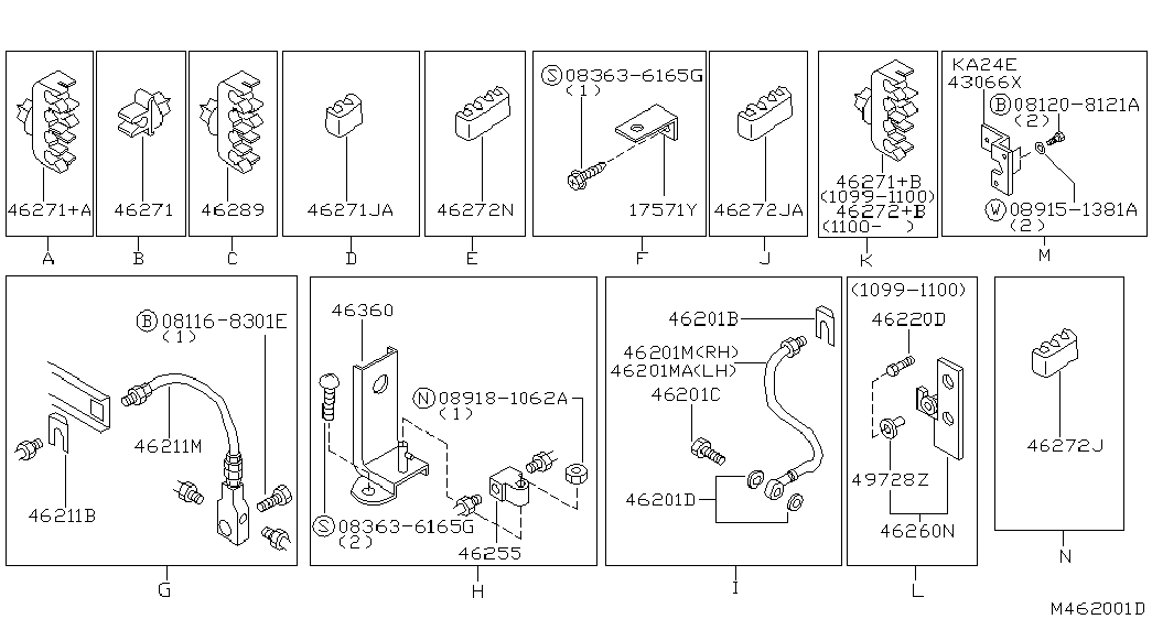 NISSAN 462100X800 - Jarruletku inparts.fi