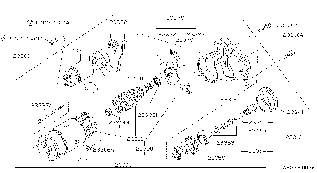 NISSAN 23322-H9100 - Käynnistysvipu, käynnistin inparts.fi