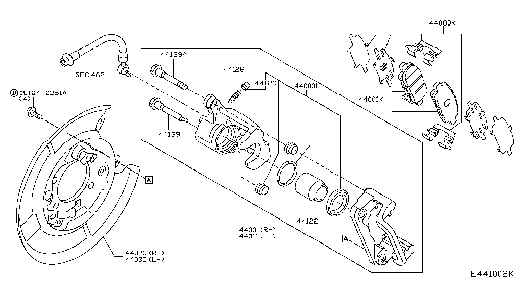 NISSAN D40603NK0A - Jarrupala, levyjarru inparts.fi