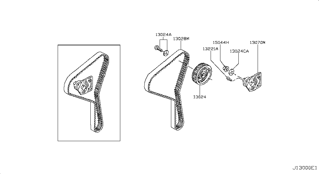 Suzuki 13070AW300 - Kiristysrulla, hammashihnat inparts.fi