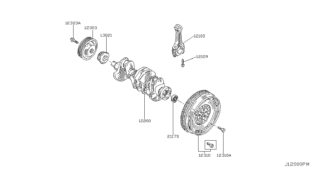 NISSAN 12310-AW300 - Vauhtipyörä inparts.fi