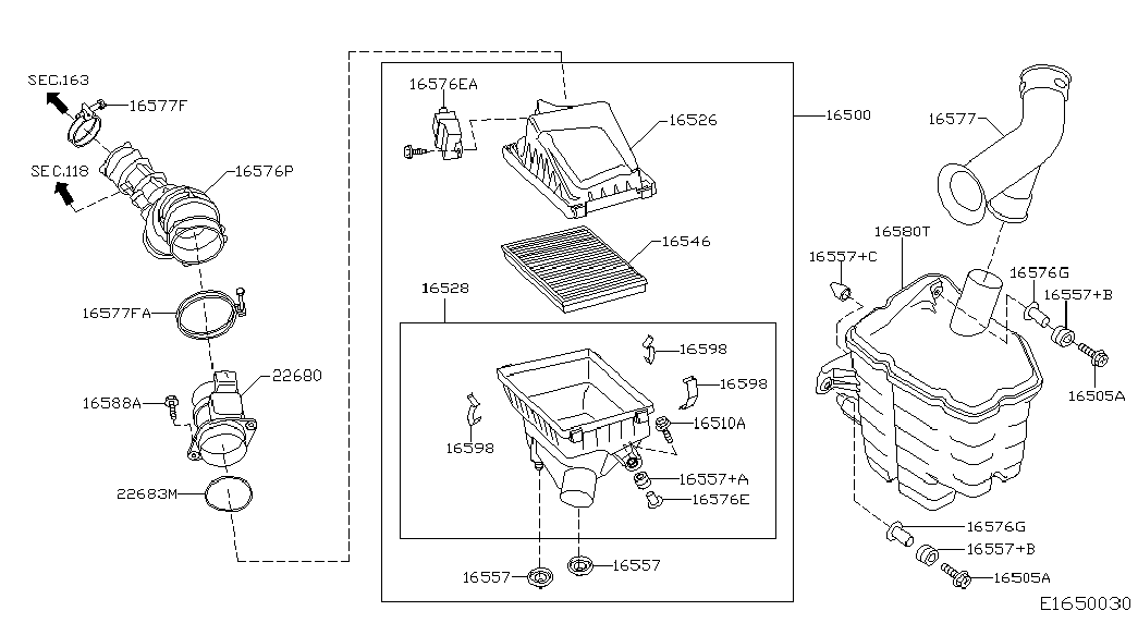 NISSAN 22680-AW300 - Ilmamassamittari inparts.fi