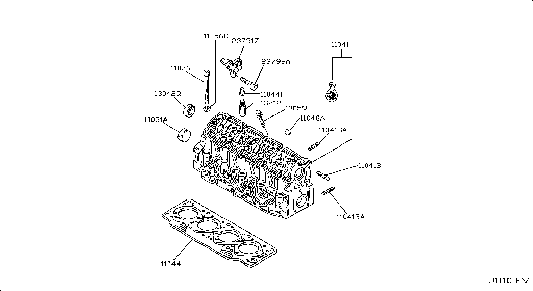 NISSAN 11044-AW300 - Tiiviste, sylinterikansi inparts.fi