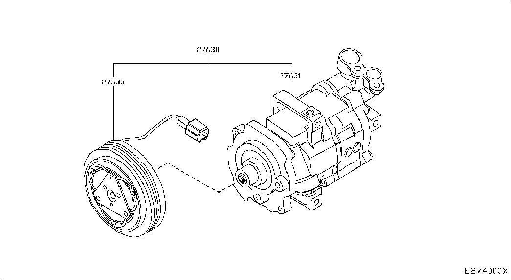 NISSAN 92600BB60A - Kompressori, ilmastointilaite inparts.fi