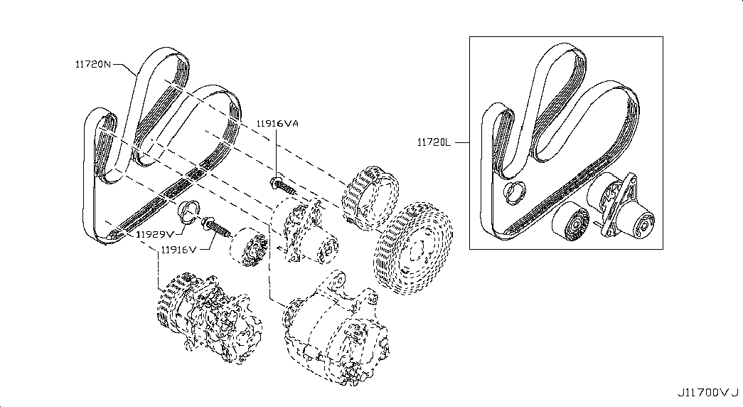 RENAULT 11720-00Q4A - Moniurahihna inparts.fi