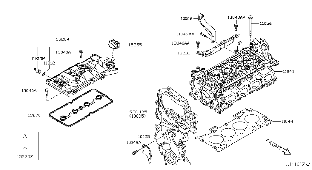 RENAULT 13 27 0EN 200 - Tiiviste, venttiilikoppa inparts.fi