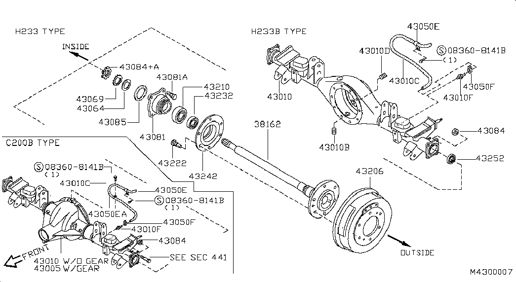 NISSAN 43232-9C500 - Pyöränlaakerisarja inparts.fi