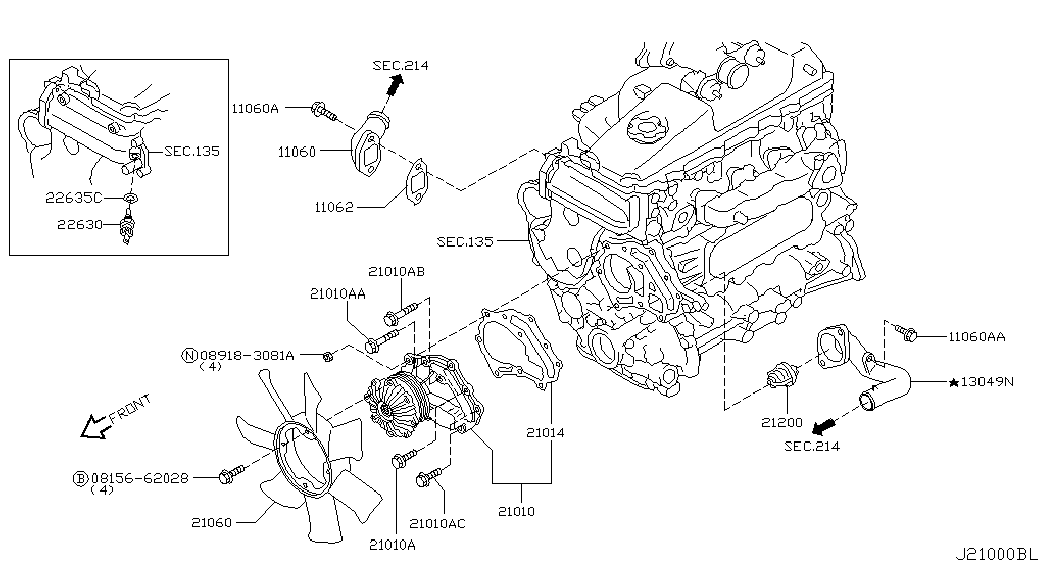 TOYOTA 21200-2W202 - Termostaatti, jäähdytysneste inparts.fi