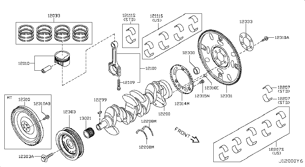 NISSAN 13021-ED000 - Jakoketjusarja inparts.fi