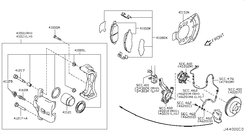 NISSAN 41060-EE30J - Jarrupala, levyjarru inparts.fi