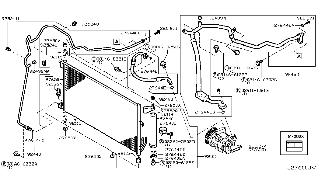 NISSAN 921101U600 - Lauhdutin, ilmastointilaite inparts.fi