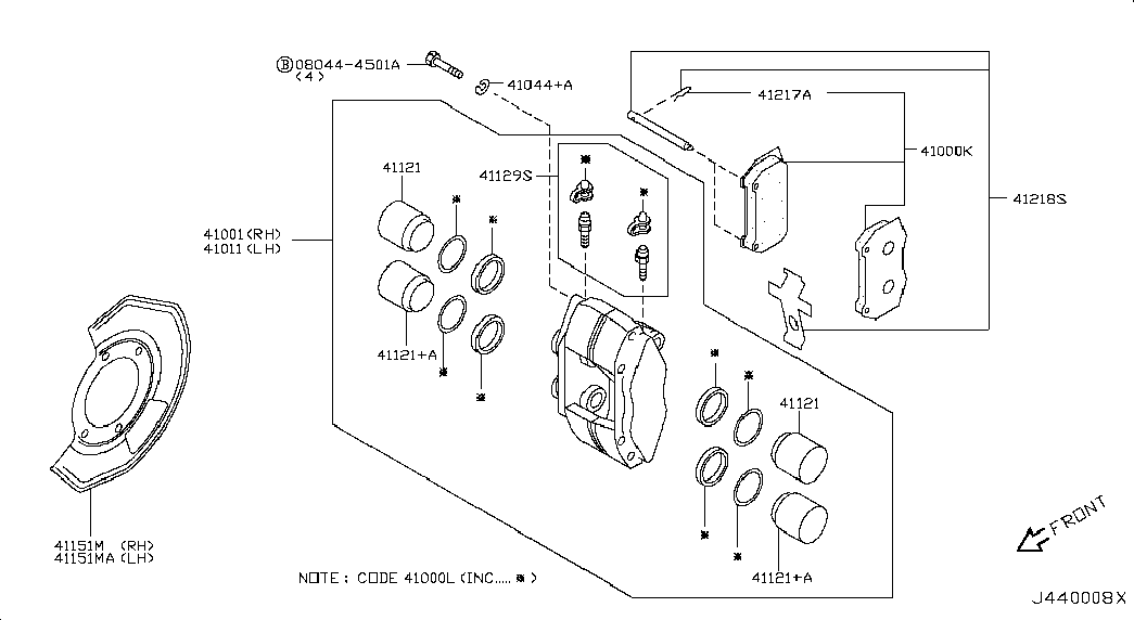 NISSAN D10F0CD028 - Jarrupala, levyjarru inparts.fi