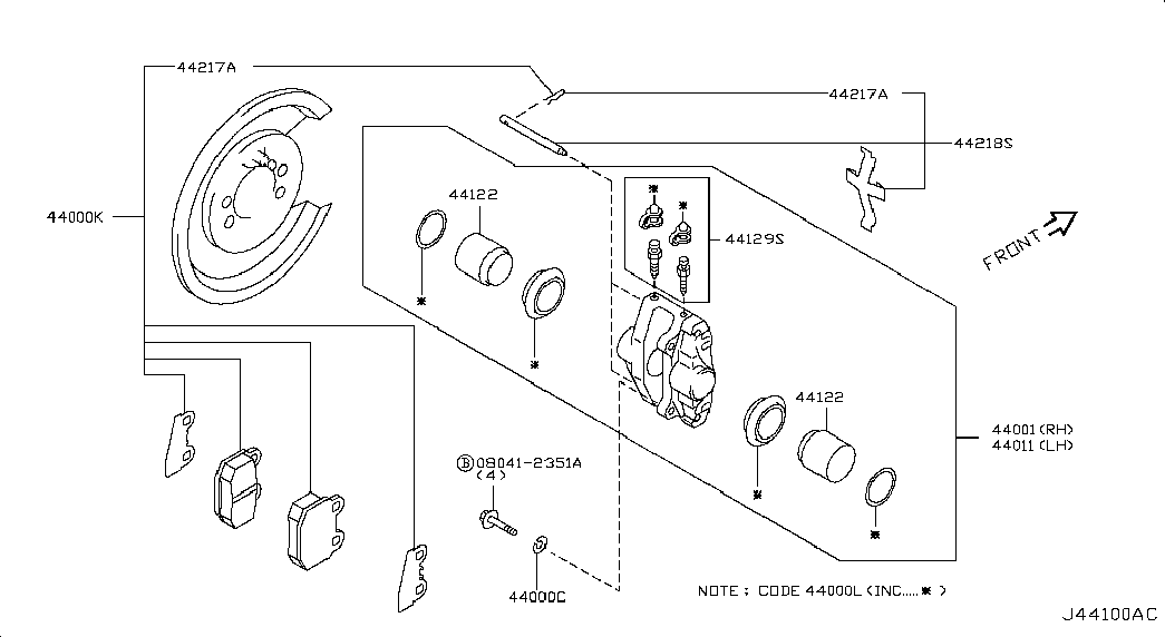 NISSAN D40F0-CD026 - Jarrupala, levyjarru inparts.fi