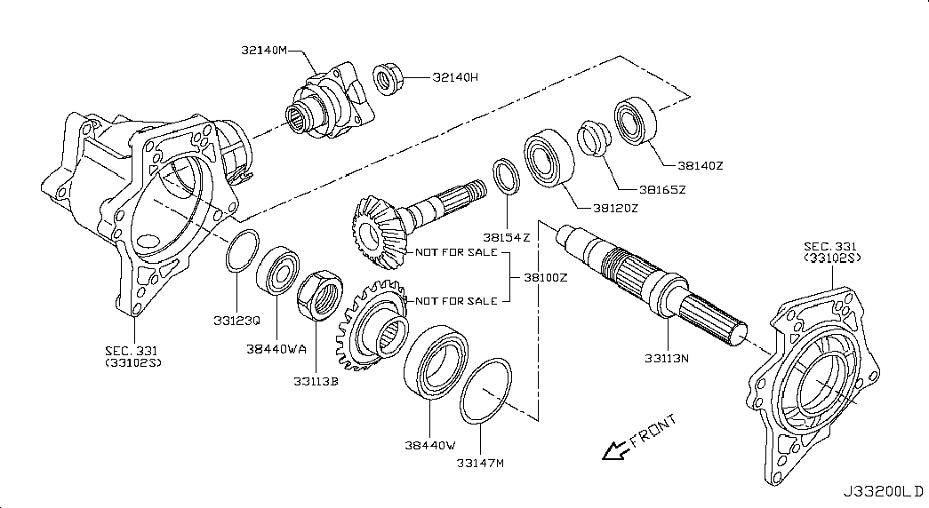 NISSAN 38440D2100 - Pyöränlaakeri inparts.fi