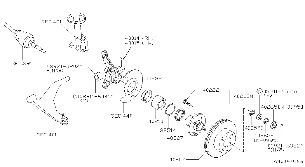 NISSAN 40232-50Y00 - Pyöränlaakerisarja inparts.fi