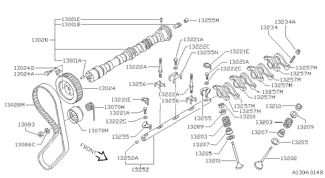 NISSAN 13028-01B00 - Hammashihnat inparts.fi