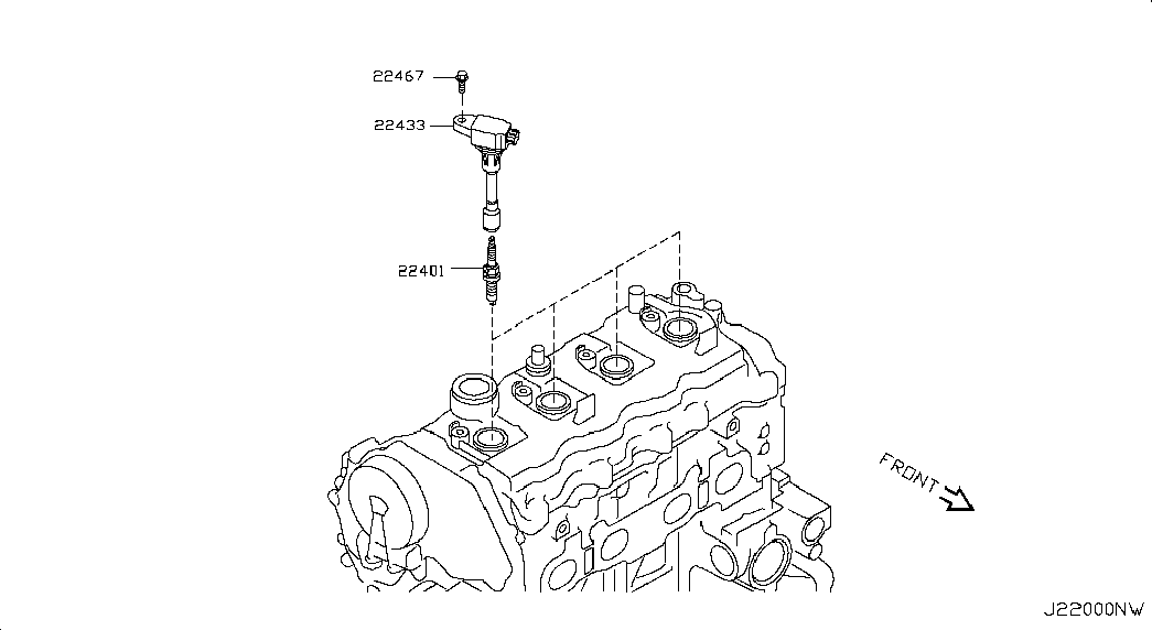 RENAULT TRUCKS 22448JA00C - Sytytyspuola inparts.fi