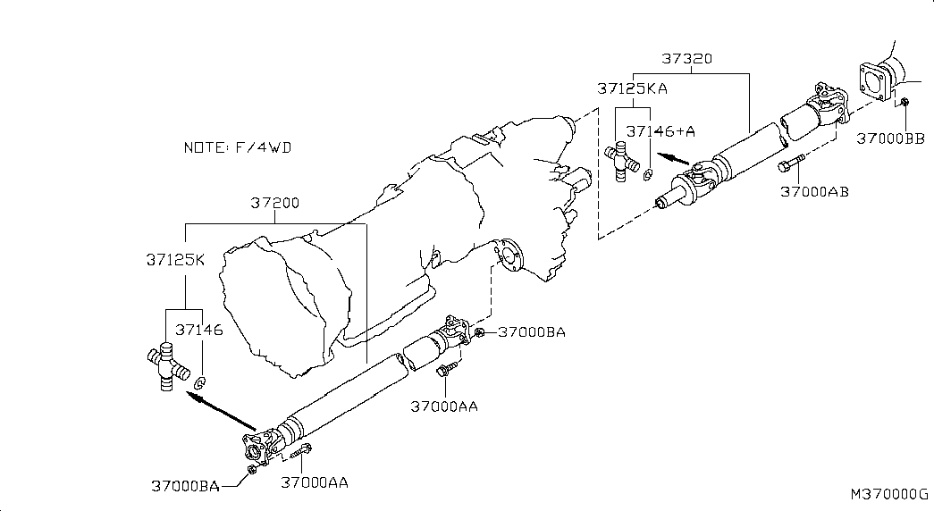 NISSAN 37125EB30A - Nivel, pitkittäisakseli inparts.fi