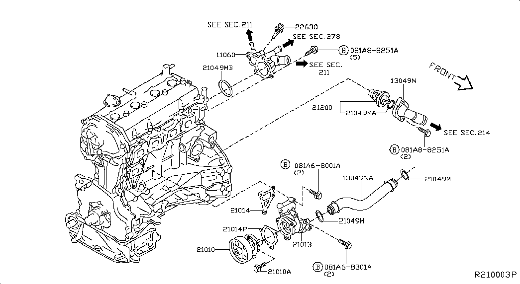 RENAULT 21 20 06N 210 - Termostaatti, jäähdytysneste inparts.fi