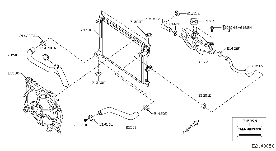 NISSAN 21481-AY610 - Tuuletin, moottorin jäähdytys inparts.fi