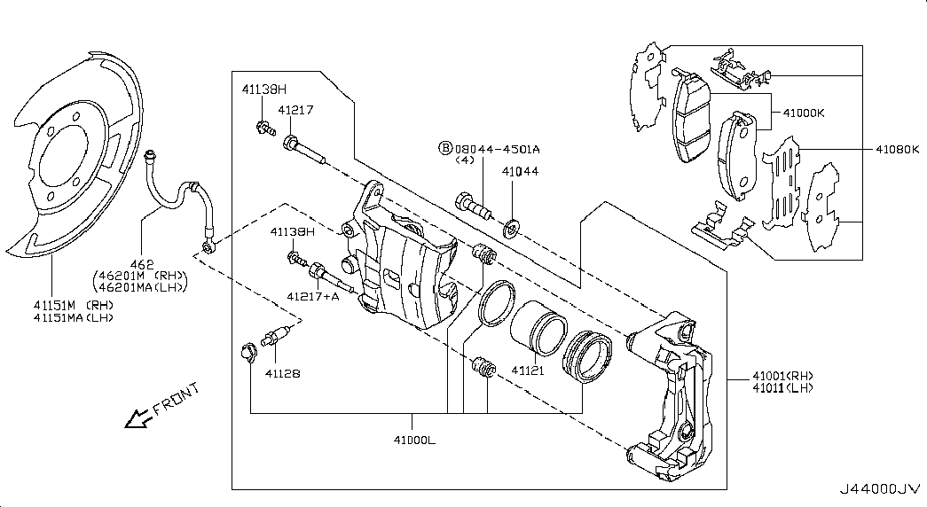 MAZDA D1060JN00A - Jarrupala, levyjarru inparts.fi