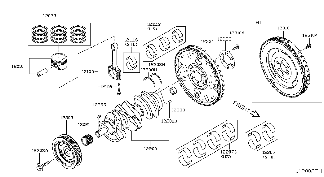 NISSAN 13021-EE50A - Jakoketjusarja inparts.fi