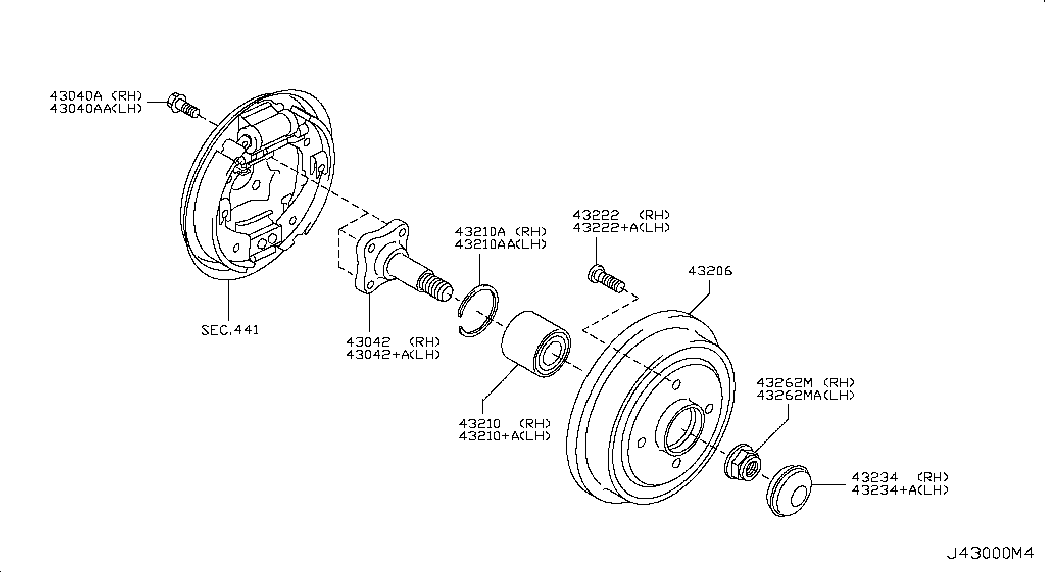 NISSAN 432061HA0A - Jarrurumpu inparts.fi