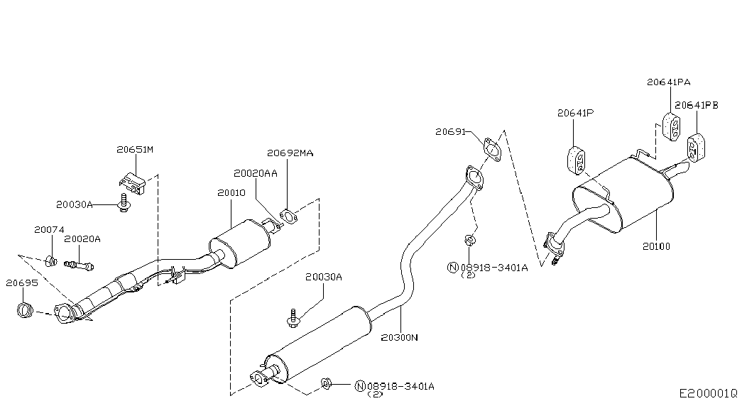 CITROËN 206064M400 - Ruuvi, pakoputkisto inparts.fi