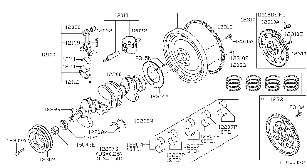 NISSAN 13021-7J601 - Jakoketjusarja inparts.fi