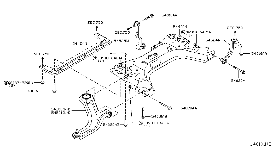 NISSAN 54501-1JY0A - Tukivarsi, pyöräntuenta inparts.fi