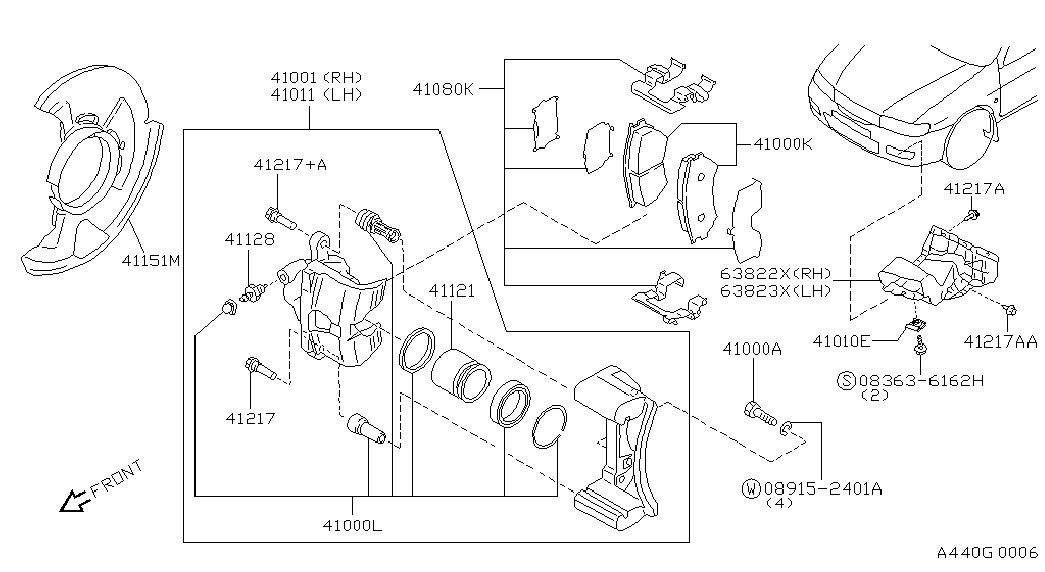 NISSAN 41011-0N601 - Jarrusatula inparts.fi