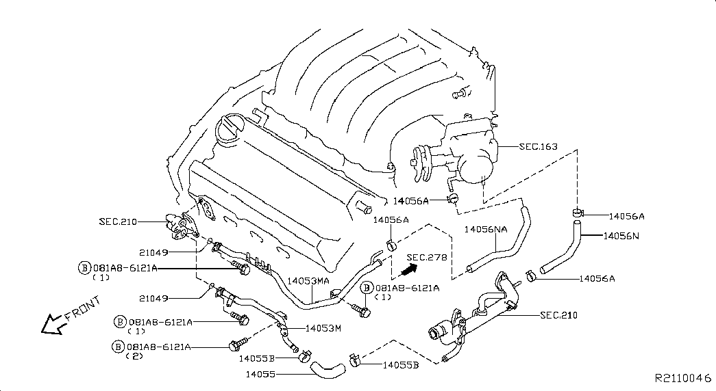 NISSAN 21049ZL80A - Tiiviste, imusarja inparts.fi