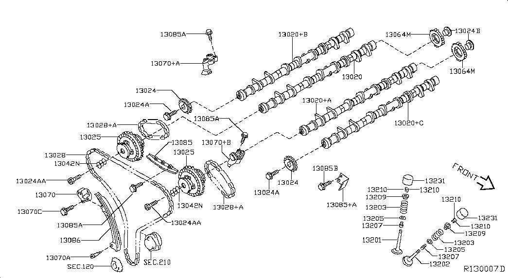 NISSAN 13025-JK21A - Nokka-akselin ajoitussäädin inparts.fi