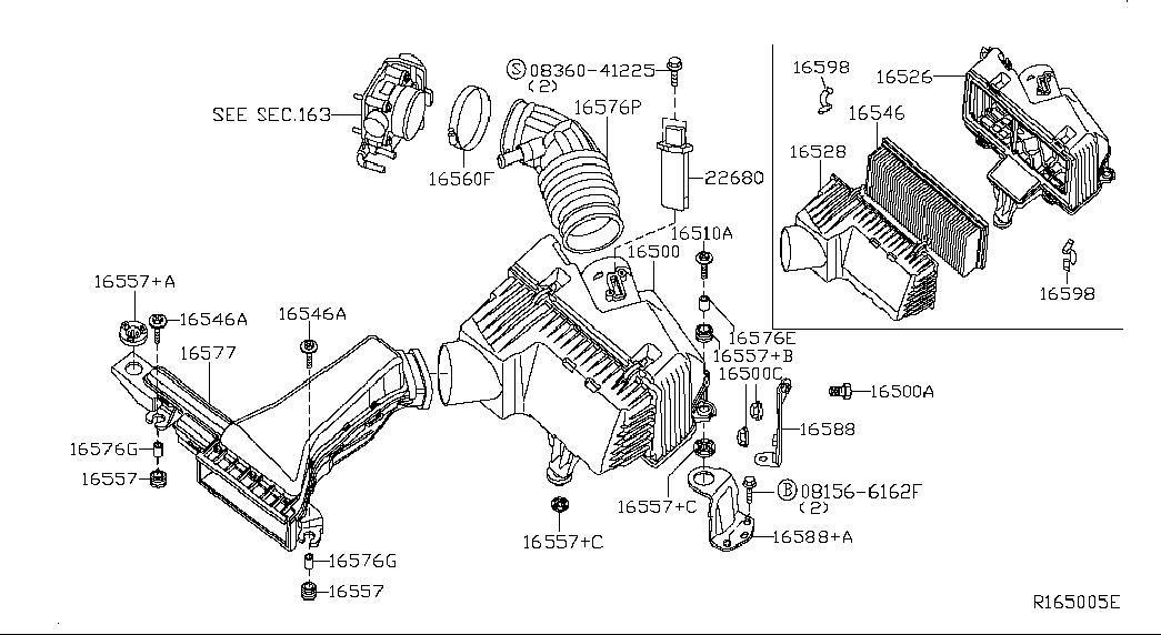 ISUZU 165460Z000 - Ilmansuodatin inparts.fi