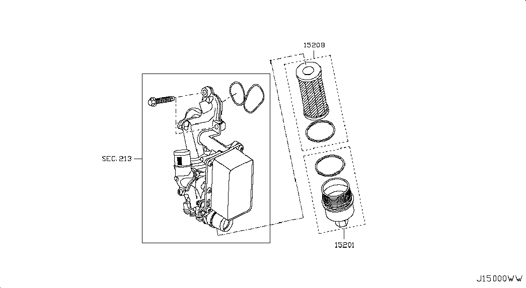 NISSAN 15209-00Q0A - Öljynsuodatin inparts.fi