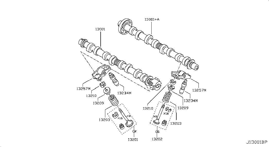 NISSAN 1300100Q0K - Nokka-akseli inparts.fi