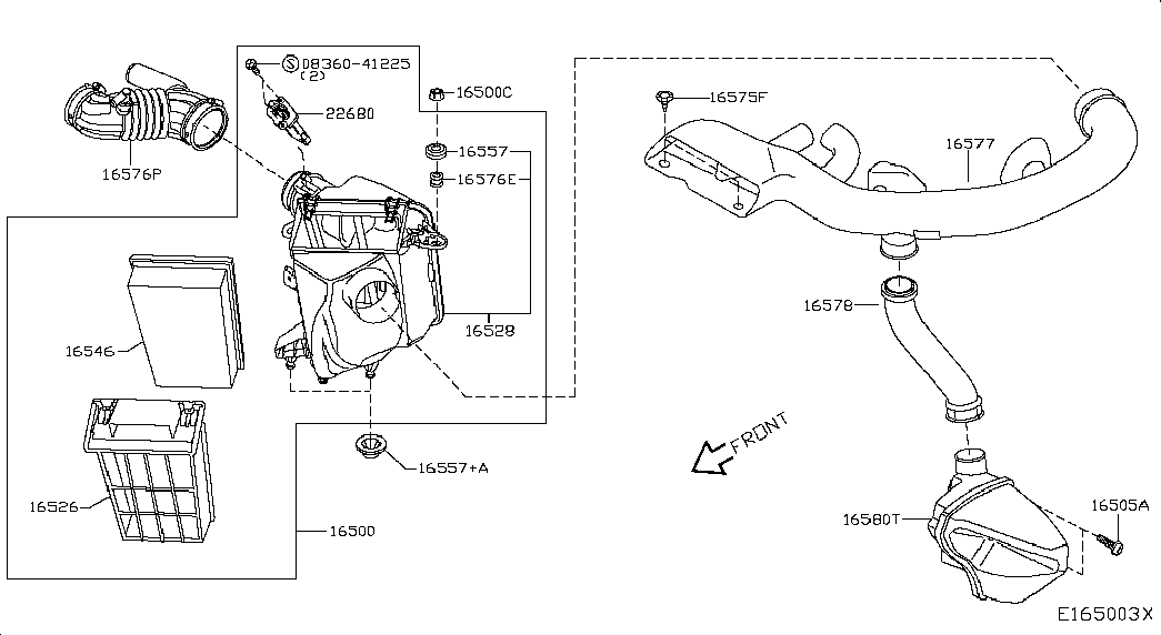 NISSAN 16500JD20A - Ilmansuodatin inparts.fi