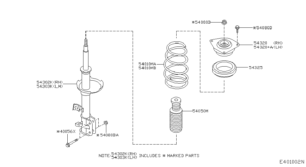 NISSAN E4303-9U00C- - Iskunvaimennin inparts.fi