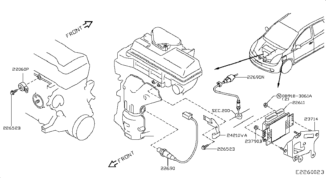 RENAULT 22690-ED000 - Lambdatunnistin inparts.fi