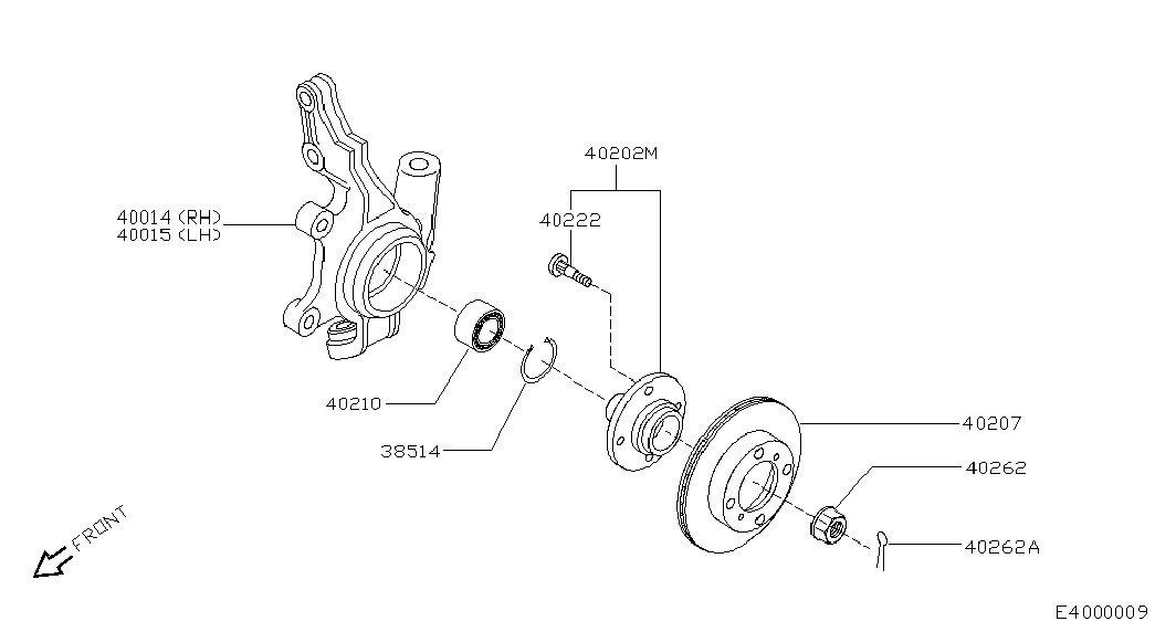 NISSAN 40202-4M405 - Pyöränlaakerisarja inparts.fi