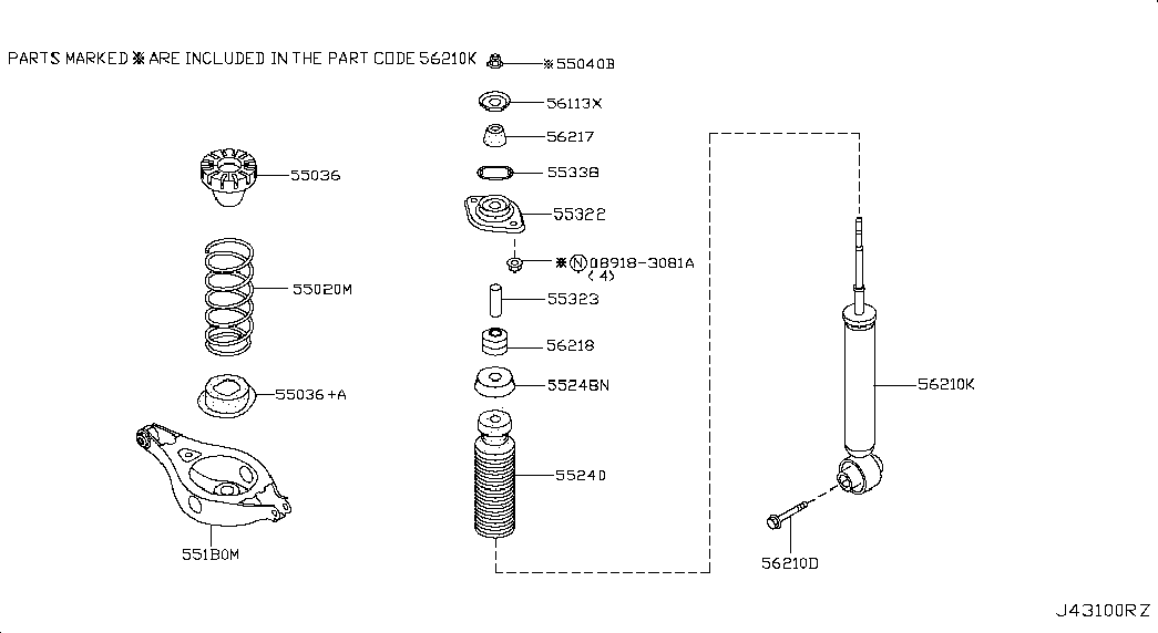 NISSAN 55240-9Y000 - Suojus / palje, iskunvaimentaja inparts.fi