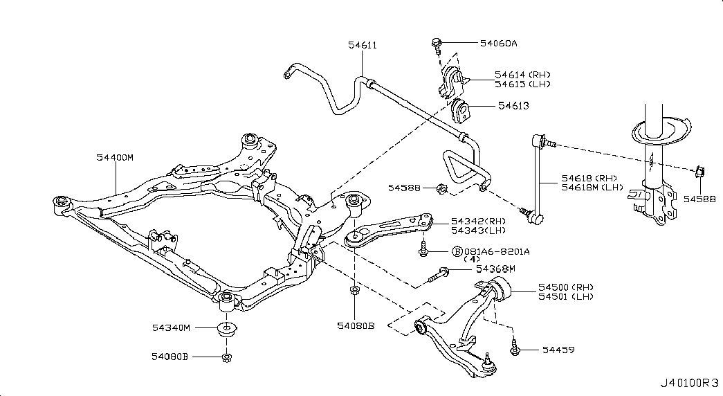 NISSAN 54613-9Y002 - Laakerin holkki, vakaaja inparts.fi