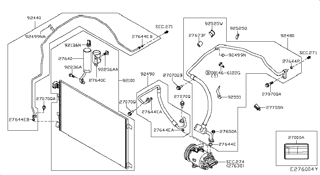 NISSAN 92131JD20A - Kuivain, ilmastointilaite inparts.fi