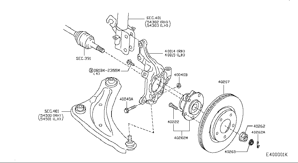 NISSAN 402021KA0A - Pyöränlaakerisarja inparts.fi