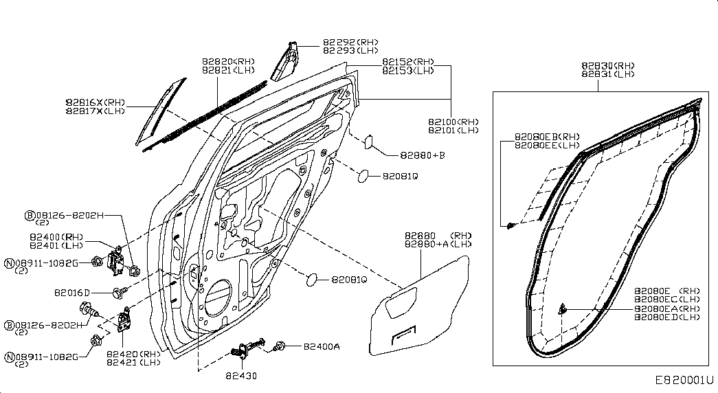 NISSAN 808501KA0A - CLIP inparts.fi