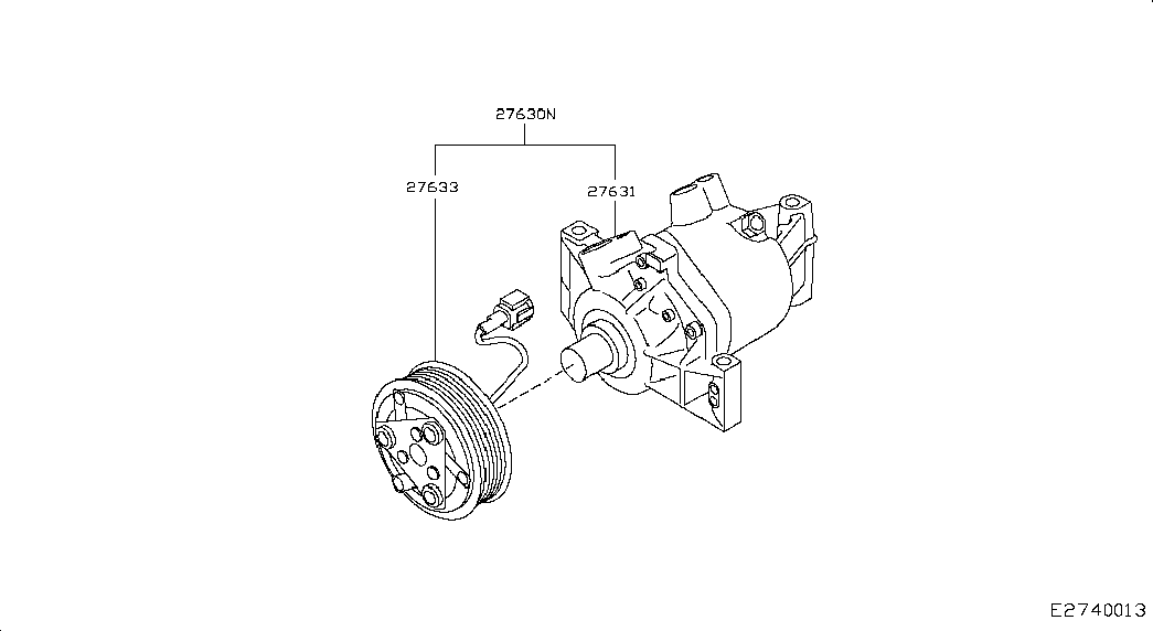 NISSAN 92600-1KA1B - Kompressori, ilmastointilaite inparts.fi