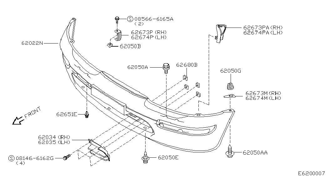 NISSAN 6202273B40 - Puskuri inparts.fi